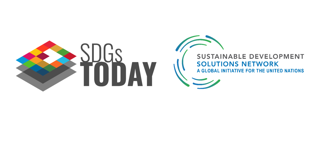 SDGs Today logo and SDSN logo