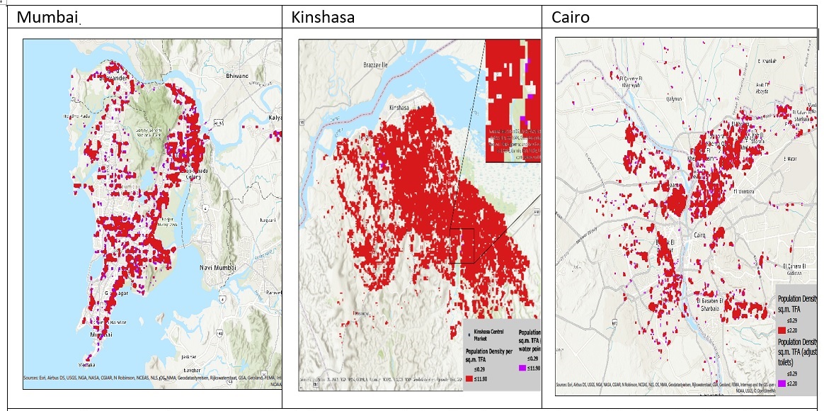 Figure 3: Potential Exposure Hotspots , accounting for access to basic services
