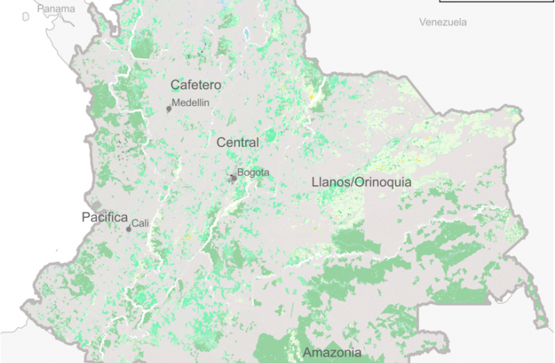 This map represents the land cover information as provided by the Copernicus CORINE land cover reclassified in seven classes (industrial/mining, built‐up, agriculture, forest, low vegetation, wetland/water, desert) for the enumeration areas of the census that have a coverage rate of 95% or more.
